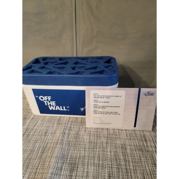 Vintage Vans Off the Wall Ice Cube Mold SNEAKERS Ice Storage Box sk8er 9” 5” 5” - Picture 1 of 6